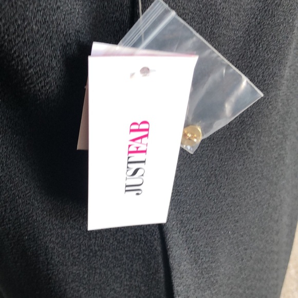 SZ M NWT 🌸LOOK AT MY BACK VIEW🌸 BLACK SPECIAL OCCASION OR HOLIDAY DRESS - Picture 7 of 9